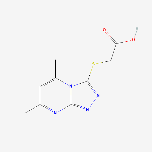 41266-71-1 (5,7-Dimethyl-[1,2,4]triazolo[4,3-a]pyrimidin-3-ylsulfanyl)-acetic acid chemical structure