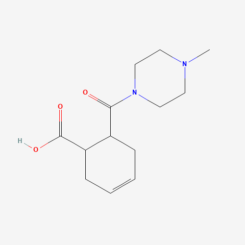 436087-12-6 6-(4-Methyl-piperazine-1-carbonyl)-cyclohex-3-enecarboxylic acid chemical structure