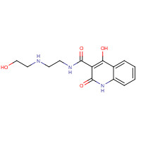 436088-79-8 4-Hydroxy-2-oxo-1,2-dihydro-quinoline-3-carboxylic acid [2-(2-hydroxy-ethylamino)-ethyl]-amide chemical structure
