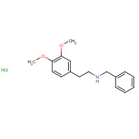 1472-54-4 Benzyl-[2-(3,4-dimethoxy-phenyl)-ethyl]-amine hydrochloride chemical structure