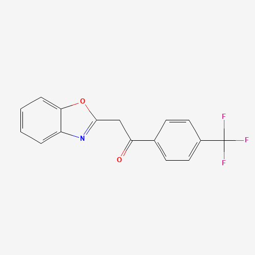 849021-35-8 2-(1,3-Benzoxazol-2-yl)-1-[4-(trifluoromethyl)-phenyl]ethanone chemical structure