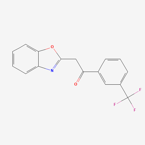 849021-37-0 2-(1,3-Benzoxazol-2-yl)-1-[3-(trifluoromethyl)-phenyl]ethanone chemical structure