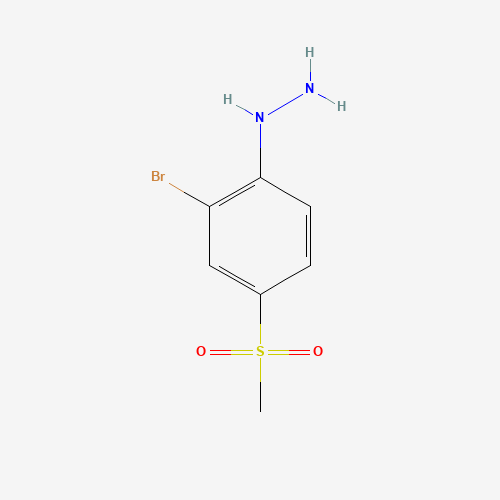 849035-73-0 [2-Bromo-4-(methylsulfonyl)phenyl]hydrazine chemical structure
