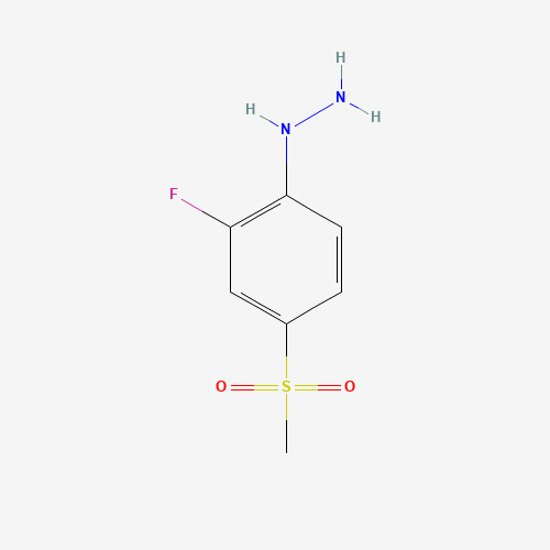 832714-48-4 [2-Fluoro-4-(methylsulfonyl)phenyl]hydrazine chemical structure