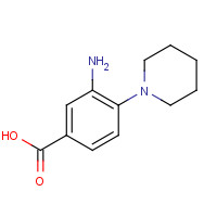 26586-27-6 3-Amino-4-piperidin-1-yl-benzoic acid chemical structure