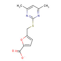 438622-94-7 5-(4,6-Dimethyl-pyrimidin-2-ylsulfanylmethyl)-furan-2-carboxylic acid chemical structure