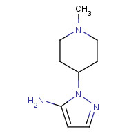 3524-30-9 2-(1-Methyl-piperidin-4-yl)-2H-pyrazol-3-ylamine chemical structure