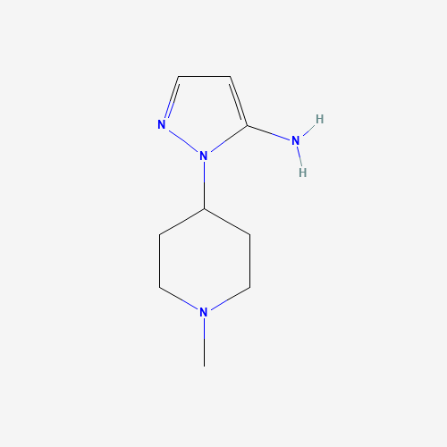 3524-30-9 2-(1-Methyl-piperidin-4-yl)-2H-pyrazol-3-ylamine chemical structure