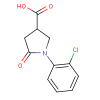 91349-19-8 1-(2-Chlorophenyl)-2-oxopyrrolidine-4-carboxylic acid chemical structure