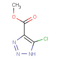 88474-33-3 5-Chloro-1H-[1,2,3]triazole-4-carboxylic acid methyl ester chemical structure