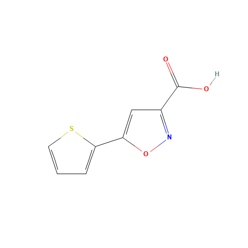 763109-71-3 5-Thiophen-2-yl-isoxazole-3-carboxylic acid chemical structure