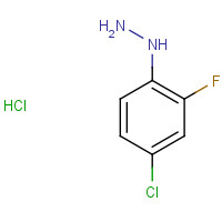 64172-78-7 4-Chloro-2-fluorophenylhydrazine hydrochloride chemical structure