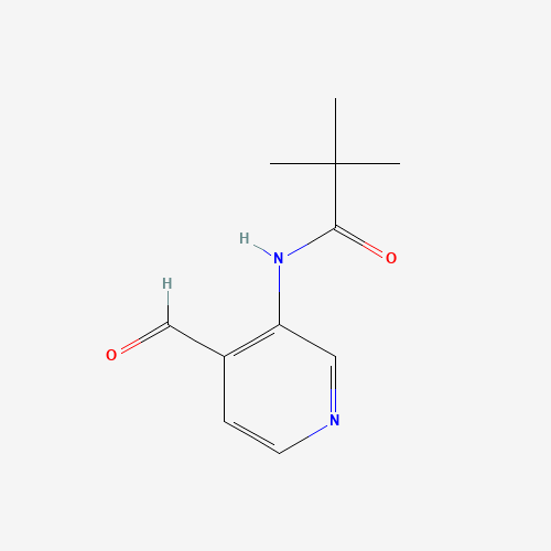 127446-35-9 N-(4-Formyl-pyridin-3-yl)-2,2-dimethyl-propionamide chemical structure