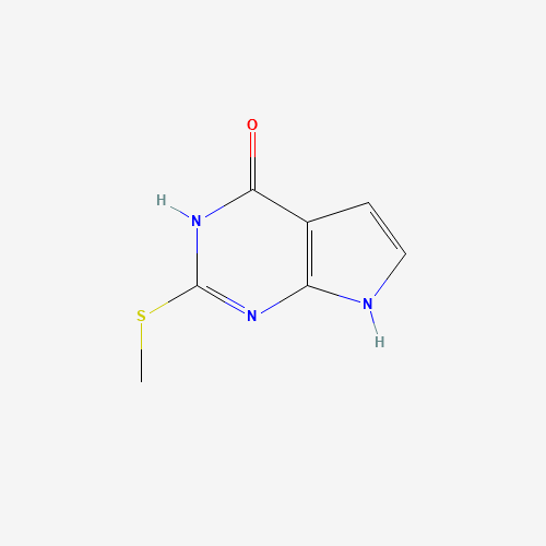 67831-83-8 2-Methylsulfanyl-7H-pyrrolo[2,3-d]pyrimidin-4-ol chemical structure