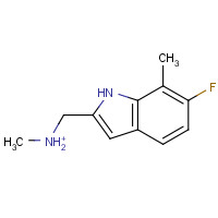 883531-68-8 [(6-Fluoro-7-methyl-1H-indol-2-l)methyl]-methylamine chemical structure