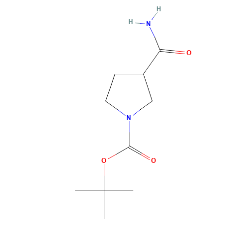 122684-34-8 3-Carbamoyl-pyrrolidine-1-carboxylic acid tert-butyl ester chemical structure