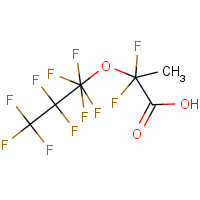 13252-13-6 Undecafluoro-2-methyl-3-oxahexanoic acid chemical structure