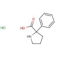 25860-44-0 2-Phenyl-pyrrolidine-2-carboxylic acid hydrochloride chemical structure