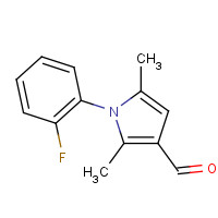 153881-54-0 1-(2-Fluoro-phenyl)-2,5-dimethyl-1H-pyrrole-3-carbaldehyde chemical structure
