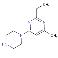 883540-07-6 2-Ethyl-4-methyl-6-piperazin-1-yl-pyrimidine chemical structure
