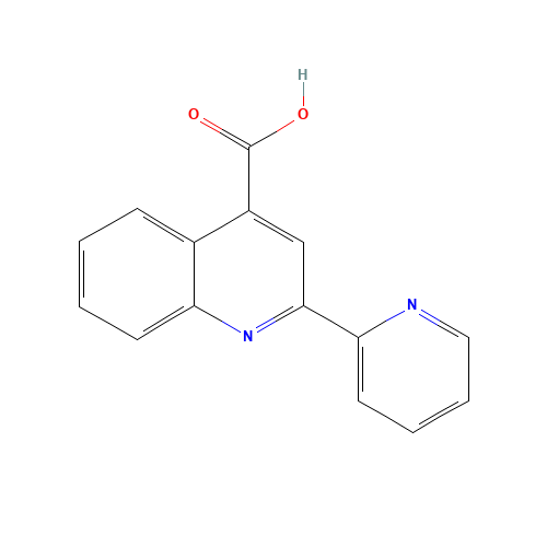 57882-27-6 2-Pyridin-2-yl-quinoline-4-carboxylic acid chemical structure