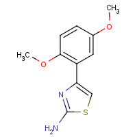 74605-12-2 4-(2,5-Dimethoxy-phenyl)-thiazol-2-ylamine chemical structure