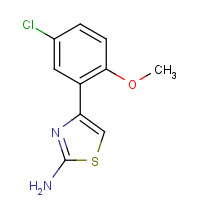 303019-72-9 4-(5-Chloro-2-methoxy-phenyl)-thiazol-2-ylamine chemical structure