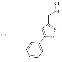852431-02-8 Methyl-(5-phenyl-isoxazol-3-ylmethyl)-amine chemical structure