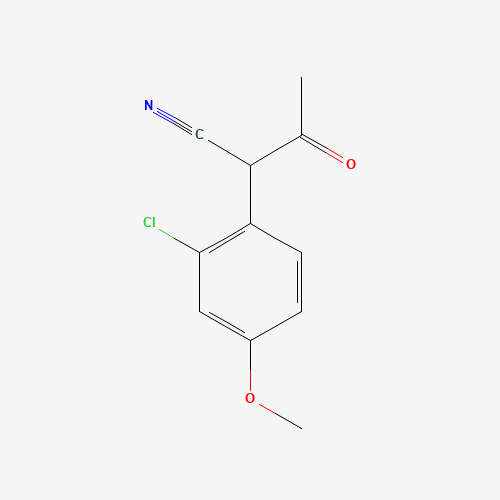 441060-95-3 2-(2-Chloro-4-methoxyphenyl)-3-oxobutyronitrile chemical structure