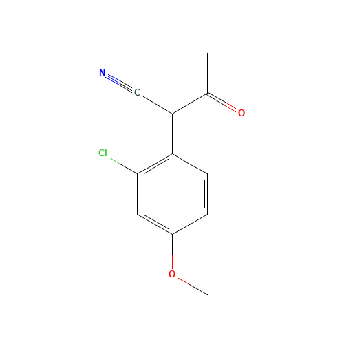 441060-95-3 2-(2-Chloro-4-methoxyphenyl)-3-oxobutyronitrile chemical structure
