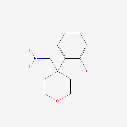 889939-78-0 C-[4-(2-Fluoro-phenyl)-tetrahydro-pyran-4-yl]-methylamine chemical structure