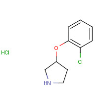 1185298-15-0 3-(2-Chlorophenoxy)pyrrolidine hydrochloride chemical structure