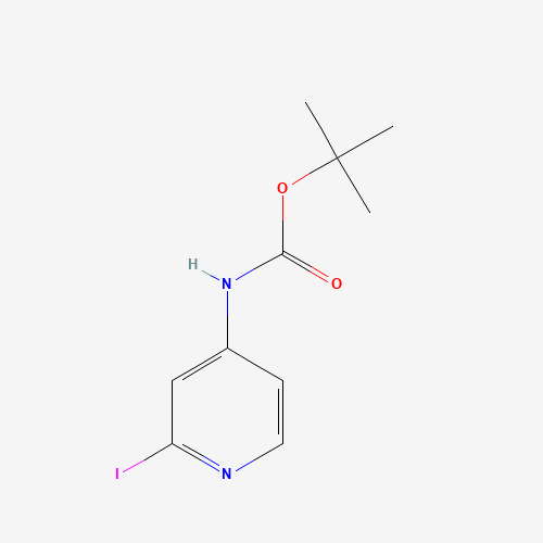 869735-25-1 (2-Iodo-pyridin-4-yl)-carbamic acid tert-butyl ester chemical structure