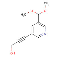 898561-64-3 3-(5-Dimethoxymethyl-pyridin-3-yl)-prop-2-yn-1-ol chemical structure