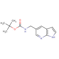 900514-09-2 (1H-Pyrrolo[2,3-b]pyridin-5-ylmethyl)-carbamic acid tert-butyl ester chemical structure
