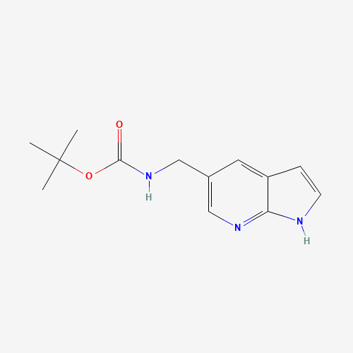 900514-09-2 (1H-Pyrrolo[2,3-b]pyridin-5-ylmethyl)-carbamic acid tert-butyl ester chemical structure