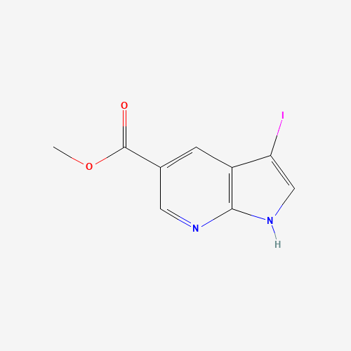 944937-30-8 3-Iodo-1H-pyrrolo[2,3-b]pyridine-5-carboxylic acid methyl ester chemical structure