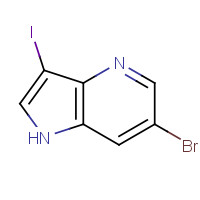 956485-60-2 6-Bromo-3-iodo-1H-pyrrolo[3,2-b]pyridine chemical structure