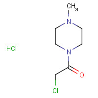 40340-73-6 2-Chloro-1-(4-methyl-piperazin-1-yl)-ethanone hydrochloride chemical structure