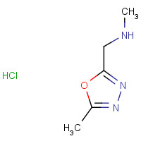 887405-27-8 N-Methyl-N-[(5-methyl-1,3,4-oxadiazol-2-yl)methyl] amine hydrochloride chemical structure