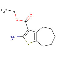 40106-13-6 Ethyl 2-amino-5,6,7,8-tetrahydro-4H-cyclohepta-[b]thiophene-3-carboxylate chemical structure