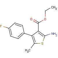 350989-70-7 Ethyl 2-amino-4-(4-fluorophenyl)-5-methylthiophene-3-carboxylate chemical structure