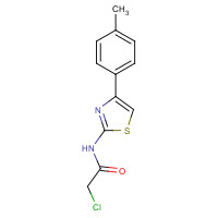 6081-87-4 2-Chloro-N-[4-(4-methylphenyl)-1,3-thiazol-2-yl]-acetamide chemical structure