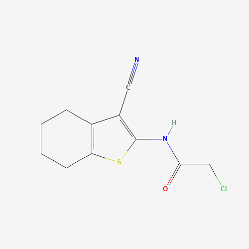 58125-40-9 2-Chloro-N-(3-cyano-4,5,6,7-tetrahydro-1-benzothiophen-2-yl)acetamide chemical structure