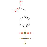 1099597-82-6 4-(Trifluoromethylsulfony)phenylacetic acid chemical structure