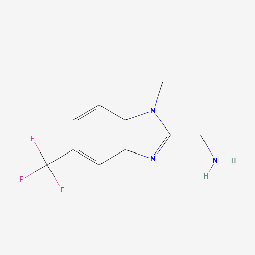828241-99-2 [1-Methyl-5-(trifluoromethyl)-1H-benzimidazol-2-yl]methylamine chemical structure