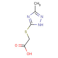 64679-65-8 [(3-Methyl-1H-1,2,4-triazol-5-yl)thio]acetic acid chemical structure