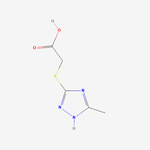 64679-65-8 [(3-Methyl-1H-1,2,4-triazol-5-yl)thio]acetic acid chemical structure