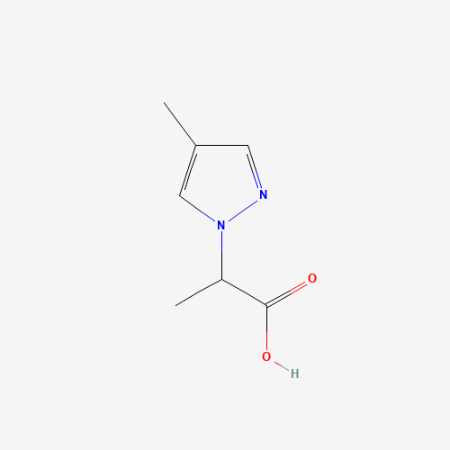 1005582-20-6 2-(4-Methyl-1H-pyrazol-1-yl)propanoic acid chemical structure