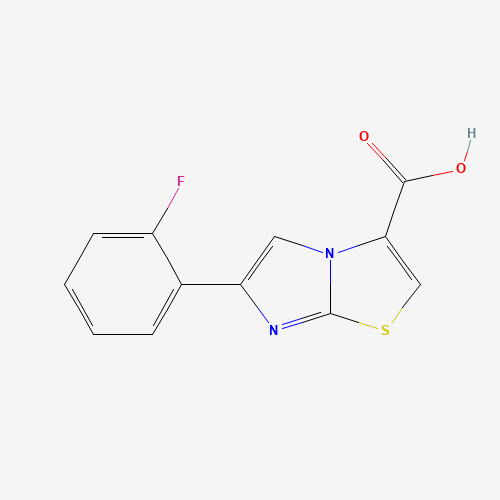 912770-16-2 6-(2-Fluorophenyl)imidazo[2,1-b][1,3]thiazole-3-carboxylic acid chemical structure